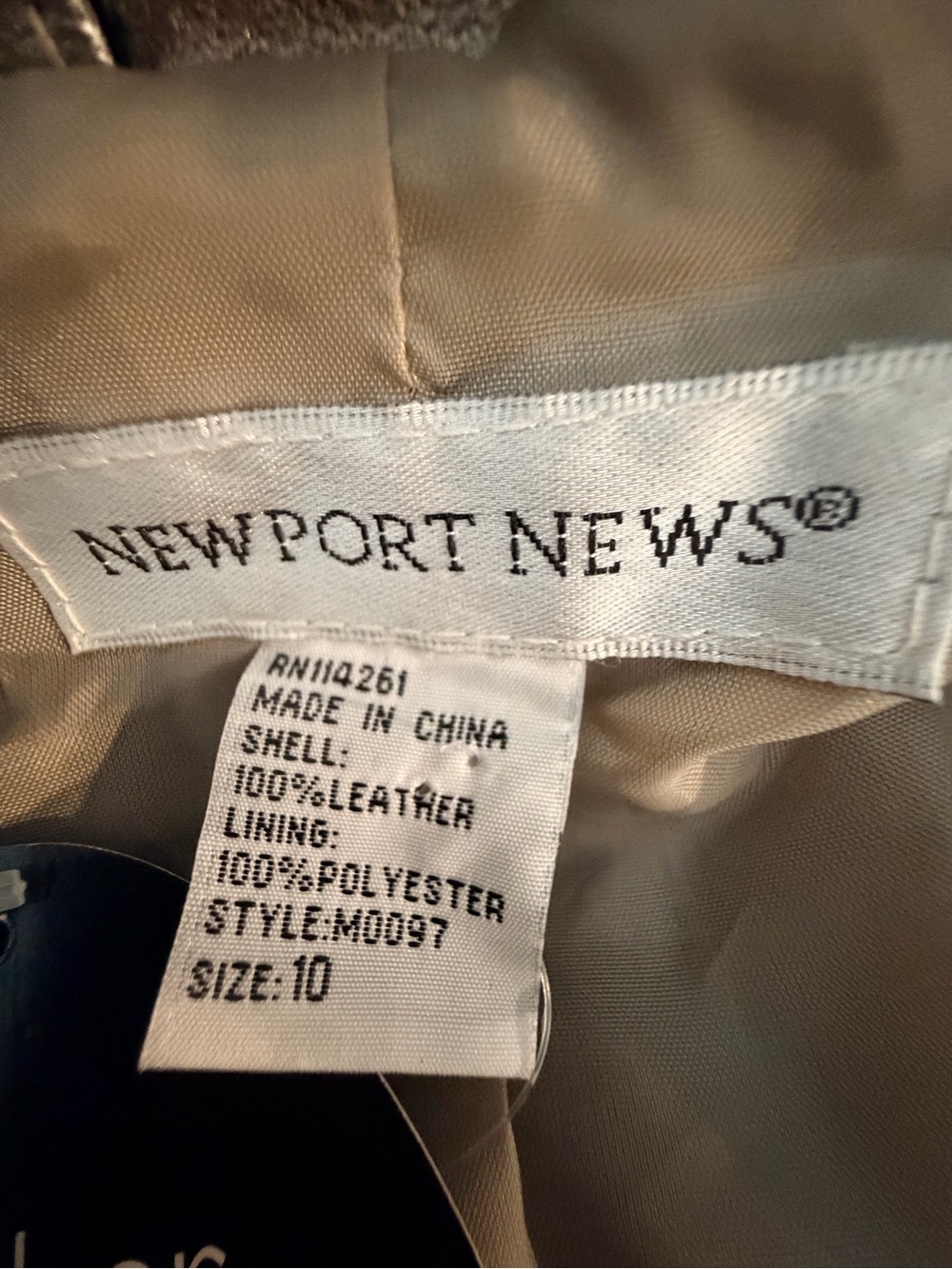 Newport News Metallic Leather Silver Trench Coat with Belt NWT - Picture 14 of 14